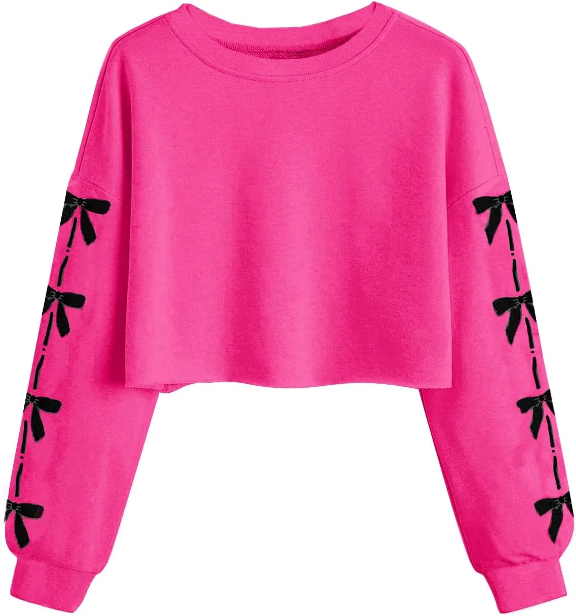 Свитшот с принтом ромашек Haloumoning, Hot Pink