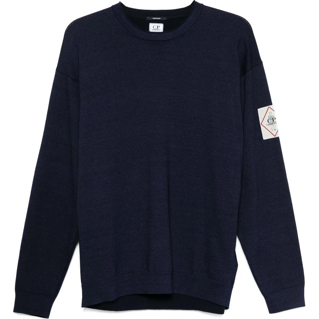 

Свитер C.P. Company с нашивкой логотипа C.P.Company, синий