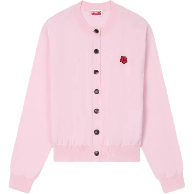 

Боке цветочный кардиган вязаный KENZO, светло-розовый