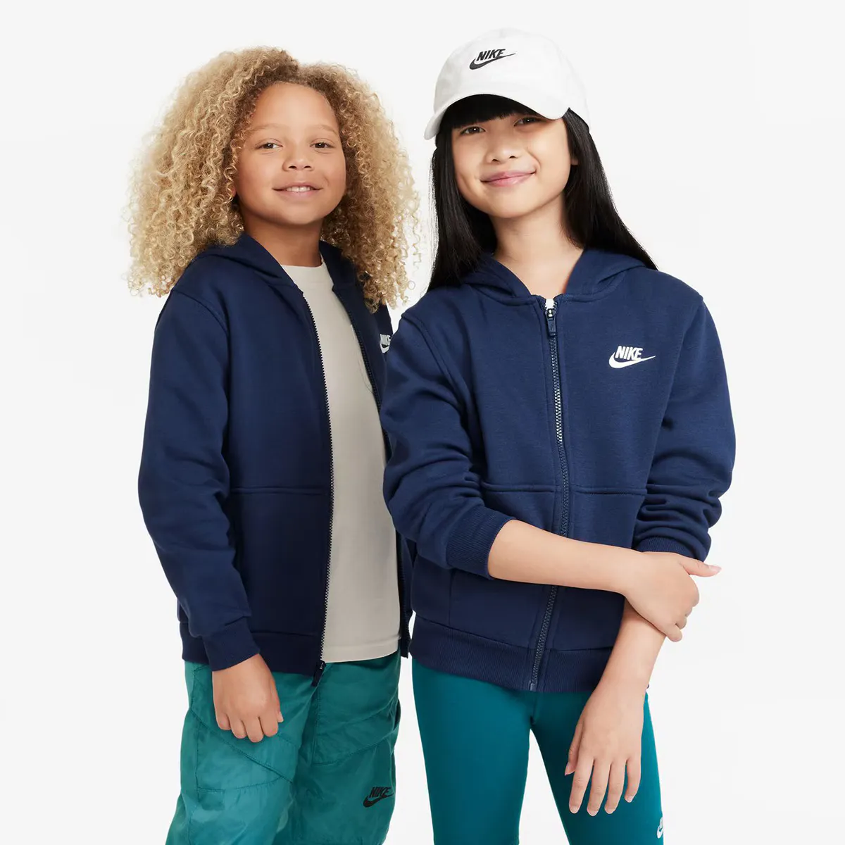 

Детская флисовая толстовка Nike Club, синий