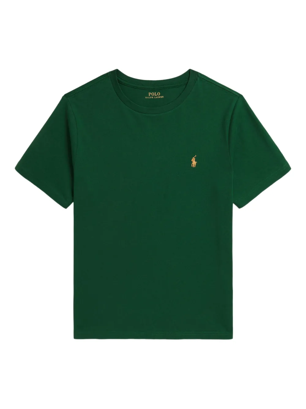 

Футболка с вышитым логотипом POLO RALPH LAUREN KIDS, зеленый
