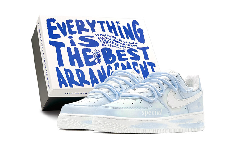 

Мужские кроссовки для скейтбординга Nike Air Force 1, Light Blue