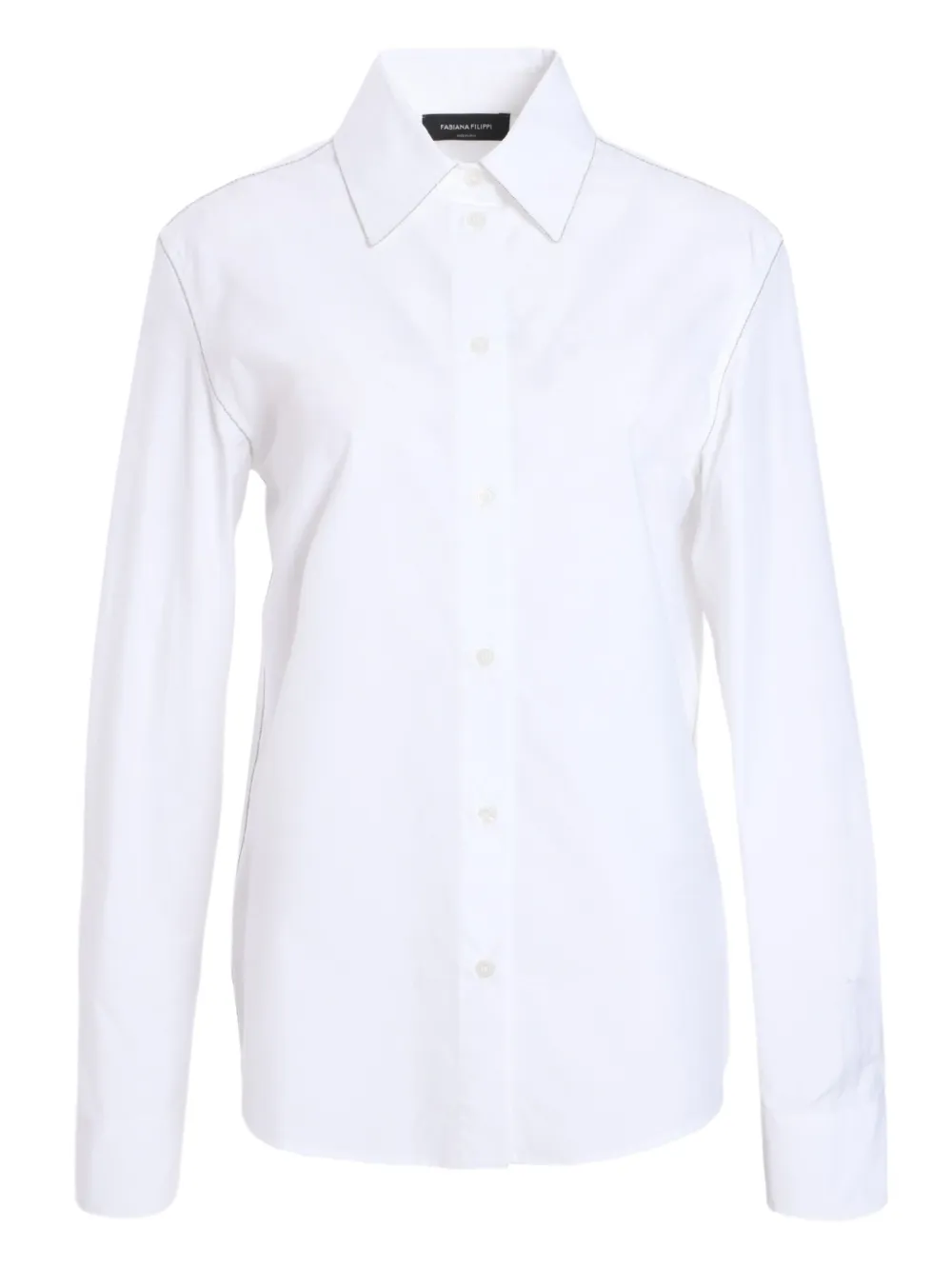 

Рубашка с классическим воротником Fabiana Filippi, белый