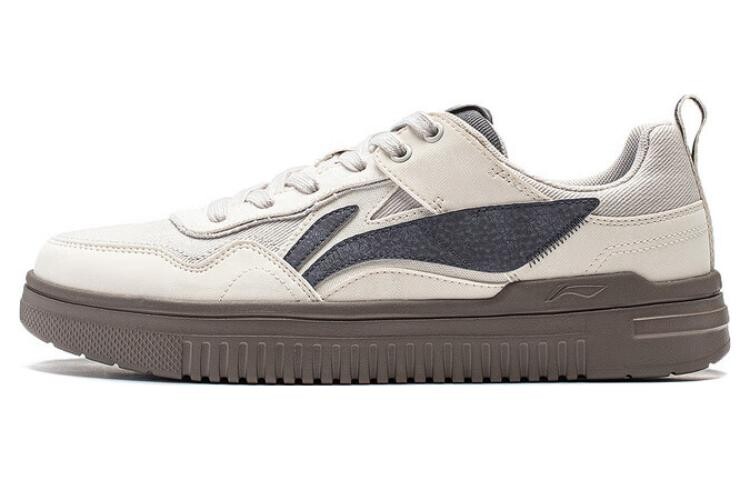 

Кроссовки LINING Qingyun Skateboarding Shoes Men Low-top White, белый/серый
