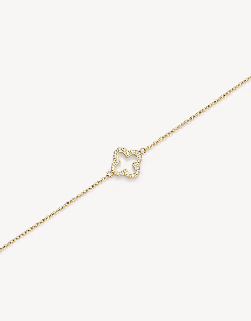 

Водонепроницаемый браслет D.LOUISE Cz Clover из золота D. Louise