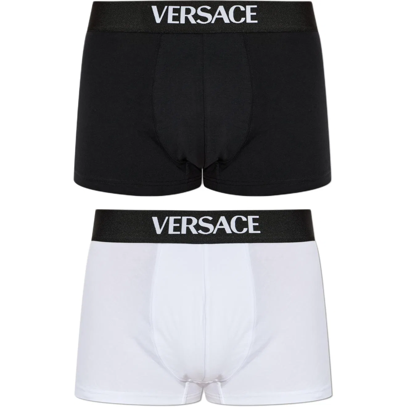 Боксеры VERSACE с логотипом, набор из 2 пар, черный+белый