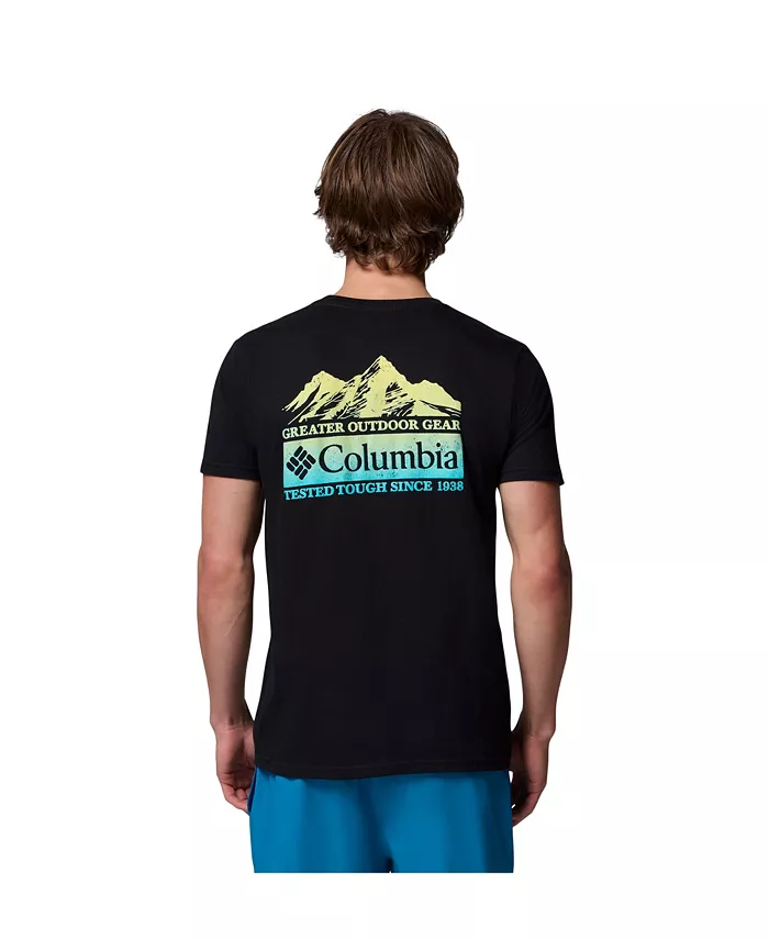 

Мужская футболка с принтом Geared Columbia, черный
