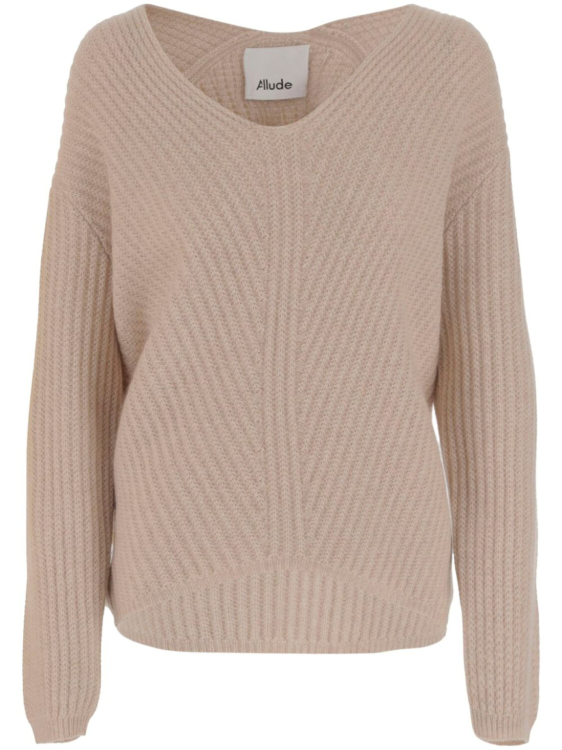 

Allude кашемировый свитер в рубчик, нейтральный цвет