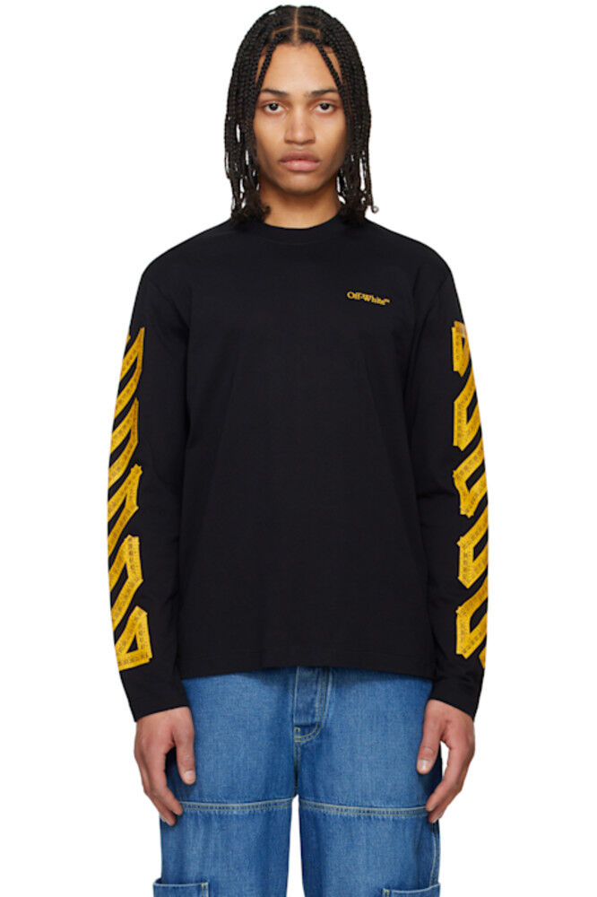 

Черная футболка Tape Arrow Skate с длинным рукавом Off-White