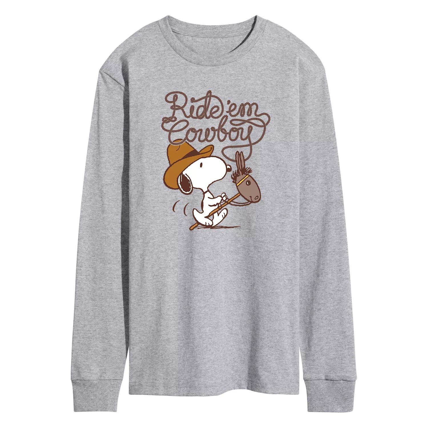 

Мужская ковбойская футболка Peanuts Ride Em Licensed Character