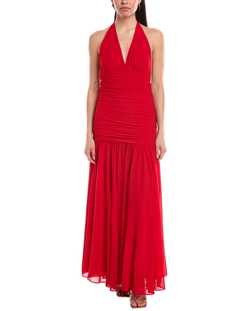 

Бардо Мейв Халтер Макси Платье Bardot, красный