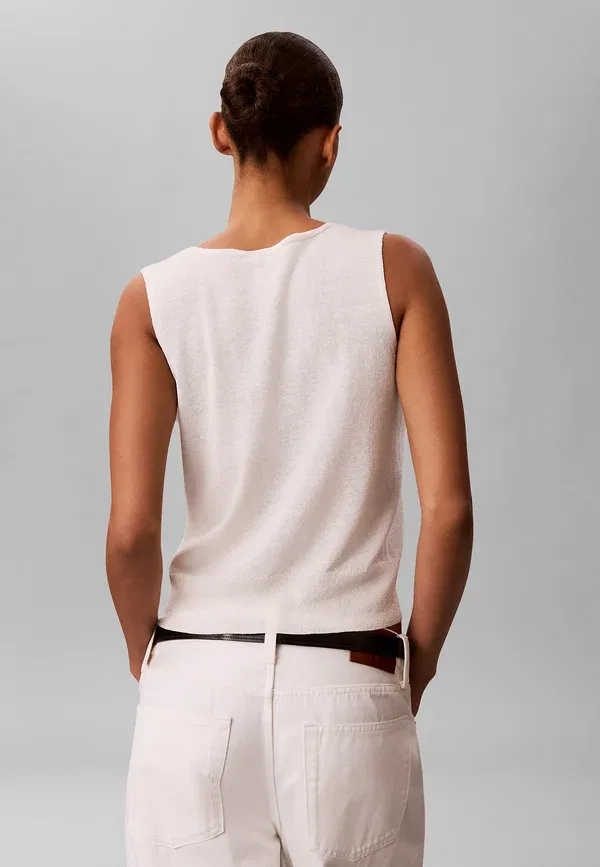 Топ Calvin Klein, цвет тофу — фото 3