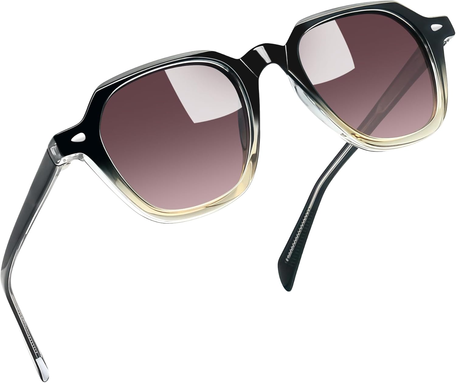 

Солнцезащитные очки Joopin из ацетата с поляризацией для женщин и мужчин, в стиле ретро, ​​круглые и квадратные, с защитой от УФ-излучения, модные, для защиты от солнечных лучей, Gradual Black Gradual Brown