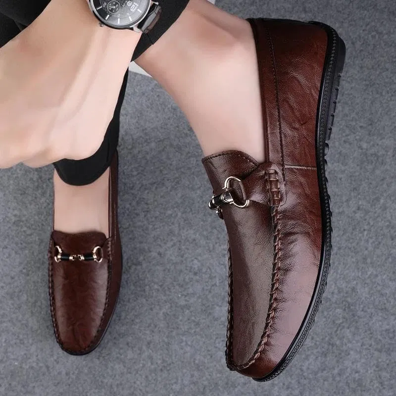 Лоферы мужские Adhdyuud Loafers Black-1 — фото 4