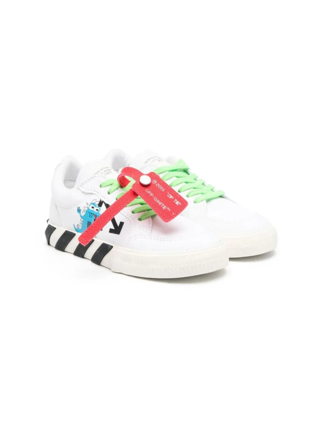 

Off-White Kids кеды Monsters Vulcanized на шнуровке, белый