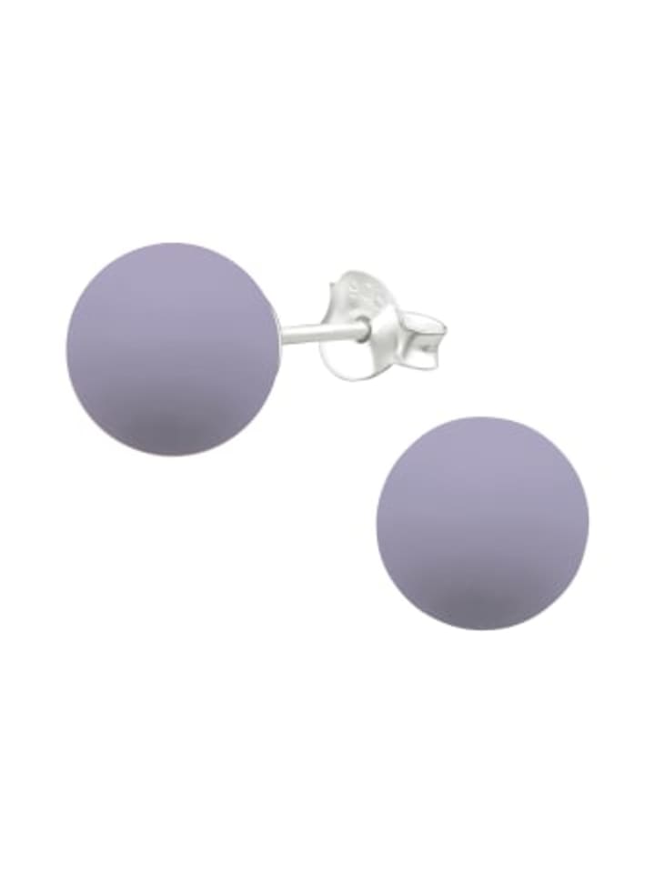 

Alexander York Серьги-гвоздики PERLE классические, 8 мм, фиолетовые, из серебра 925 пробы, 2 штуки