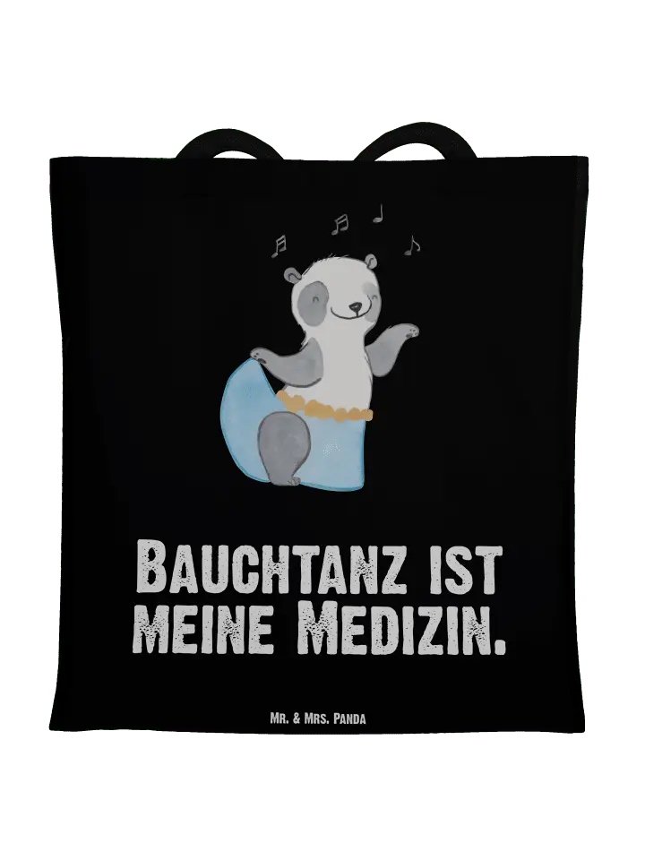 

Сумка для переноски Mr & Mrs Panda Panda Bauchtanz, черный