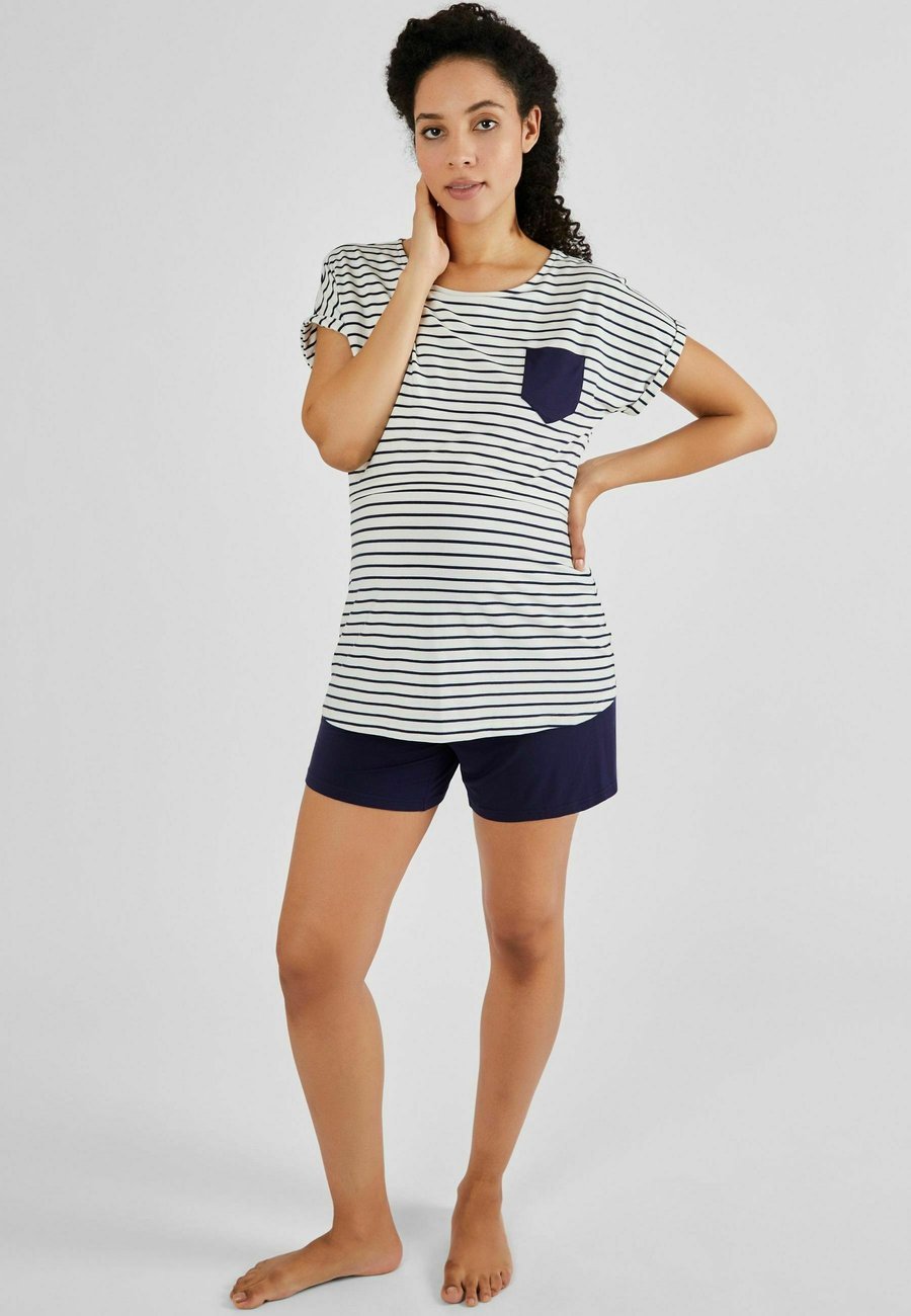 

Пижамный комплект JoJo Maman Bébé MATERNITY NURSING SHORT REGULAR FIT, Navy/Blue