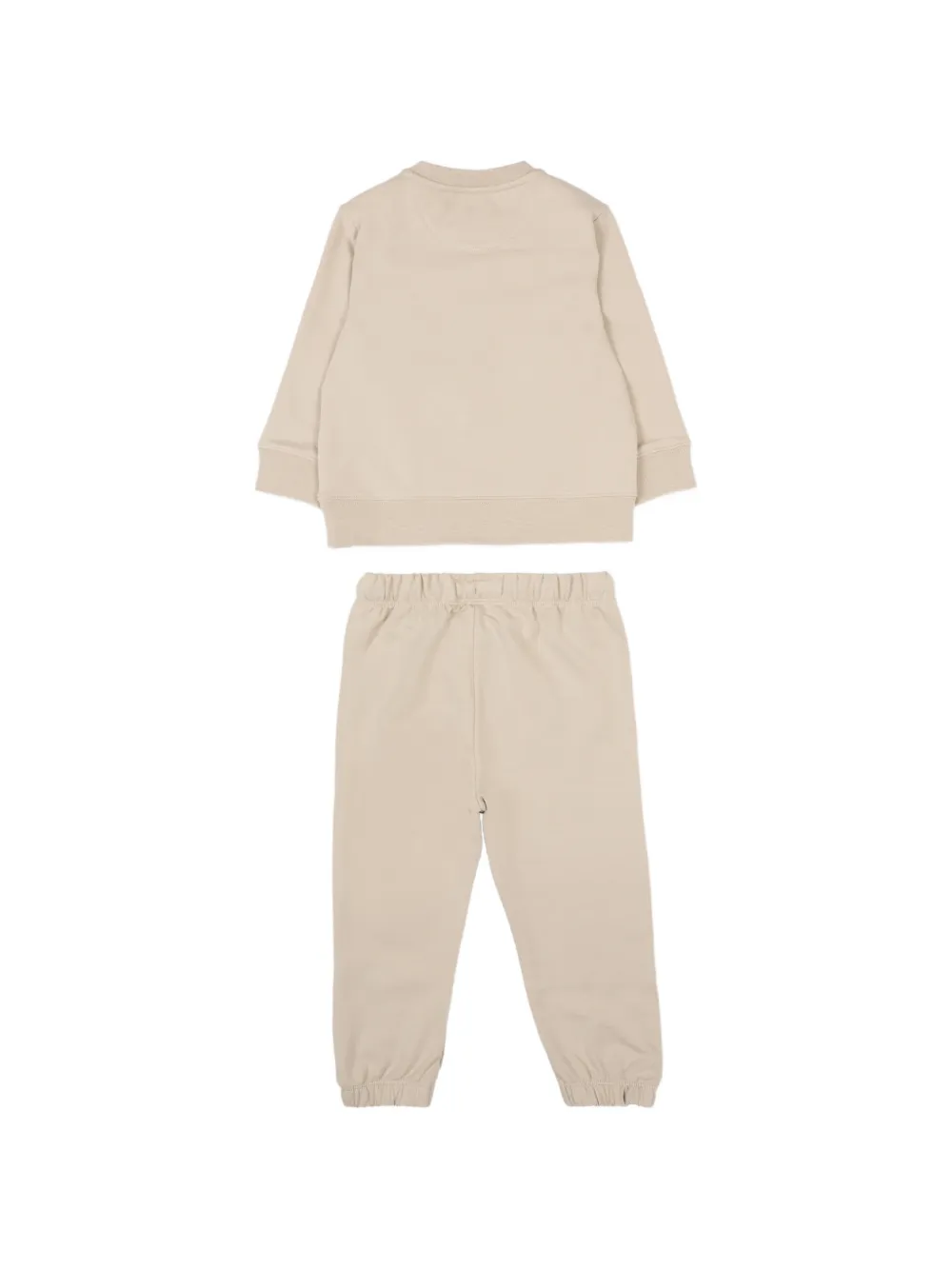 Спортивные костюмы с логотипом (комплект из трех предметов) Calvin Klein Kids, бежевый — фото 2