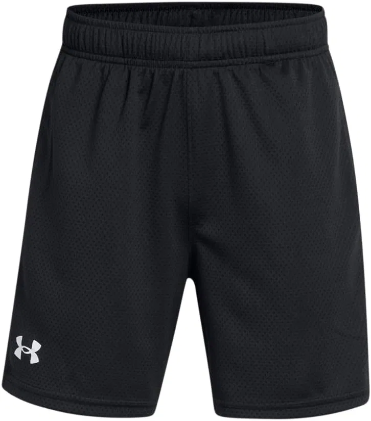 Детские шорты Under Armour из технологичной сетки, (001) Black//White