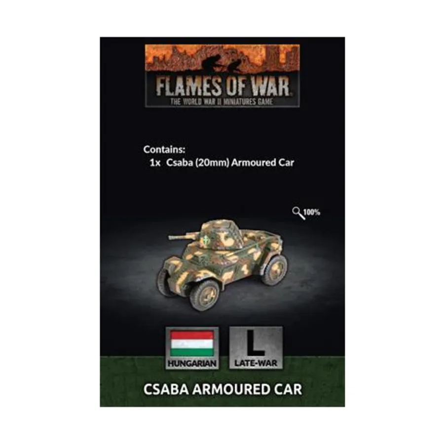 

Бронеавтомобиль Чаба (конец войны), Flames of War - WWII - Hungarian - Vehicles