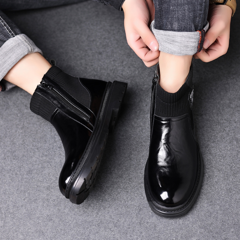 SHUPATE Мужские зимние ботинки с меховой подкладкой черные, цвет Black Fleece-Lined — фото 4