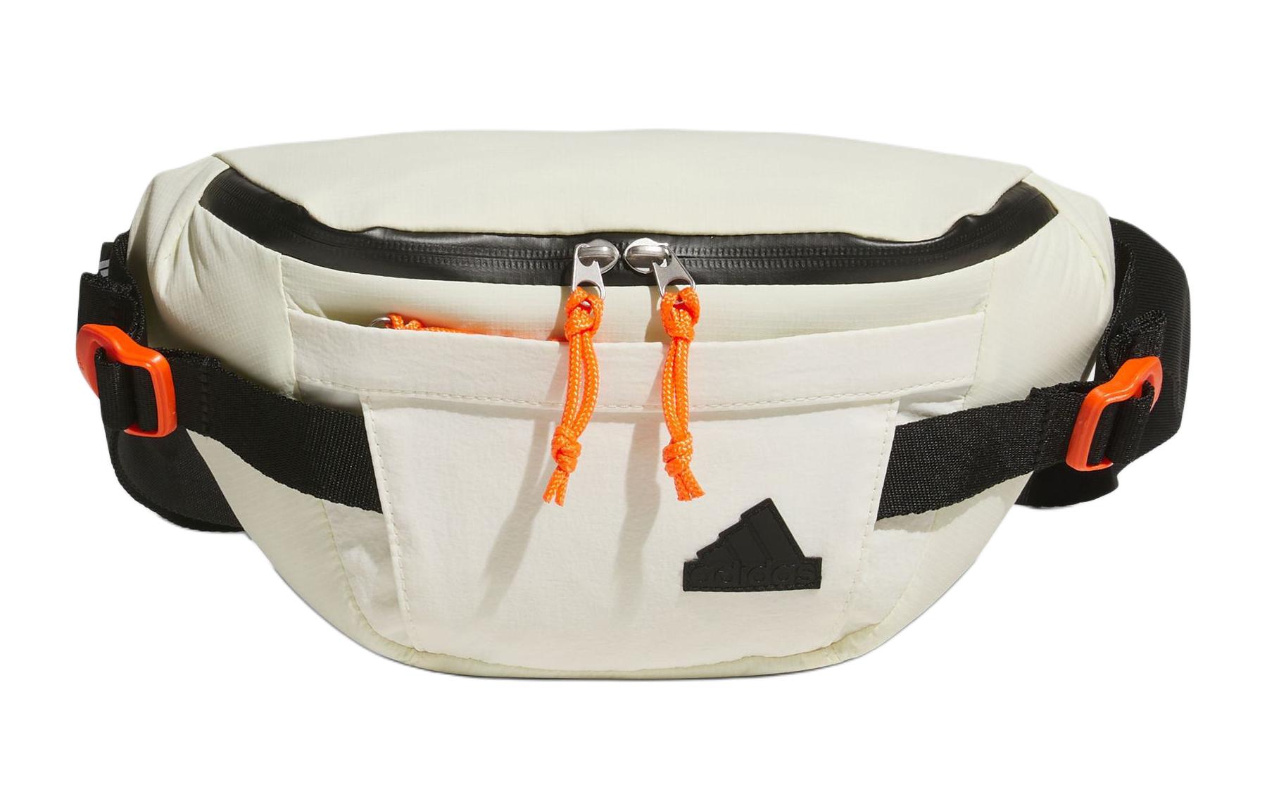 

Adidas Переработанный нейлоновый поясной рюкзак малый унисекс слоновая кость белый, Ivory White