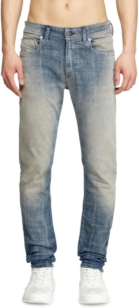 Джинсы скинни Diesel Washed Medium Blue