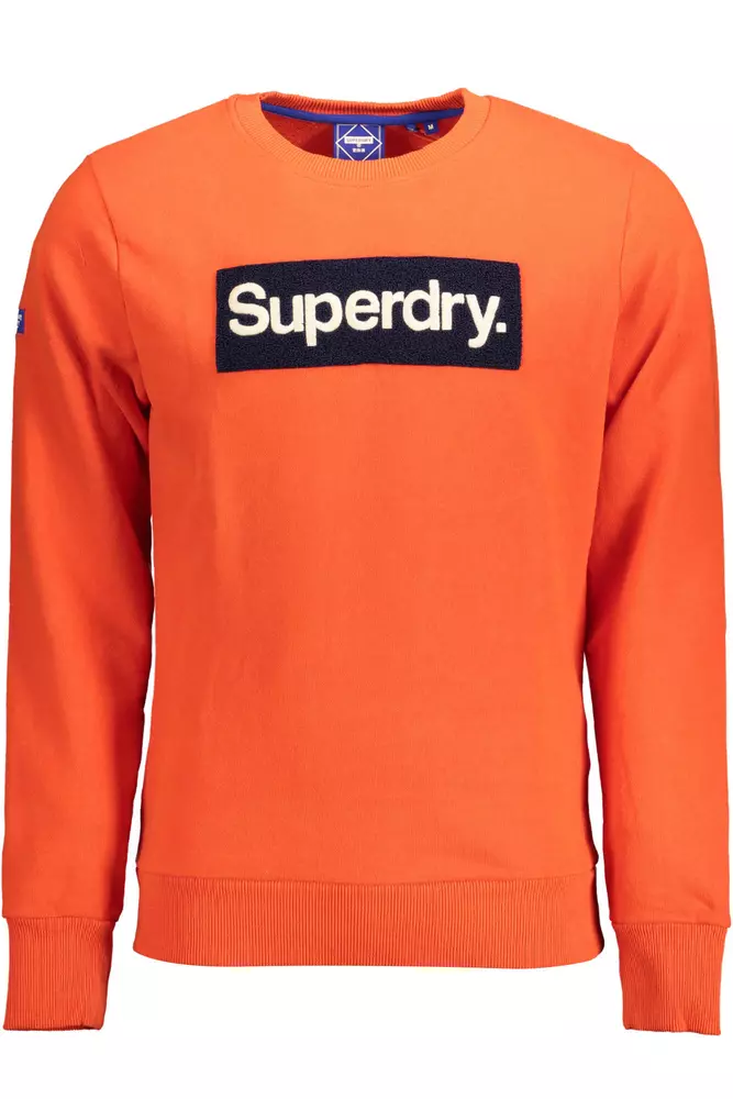 

Оранжевый хлопковый мужской свитер Superdry.