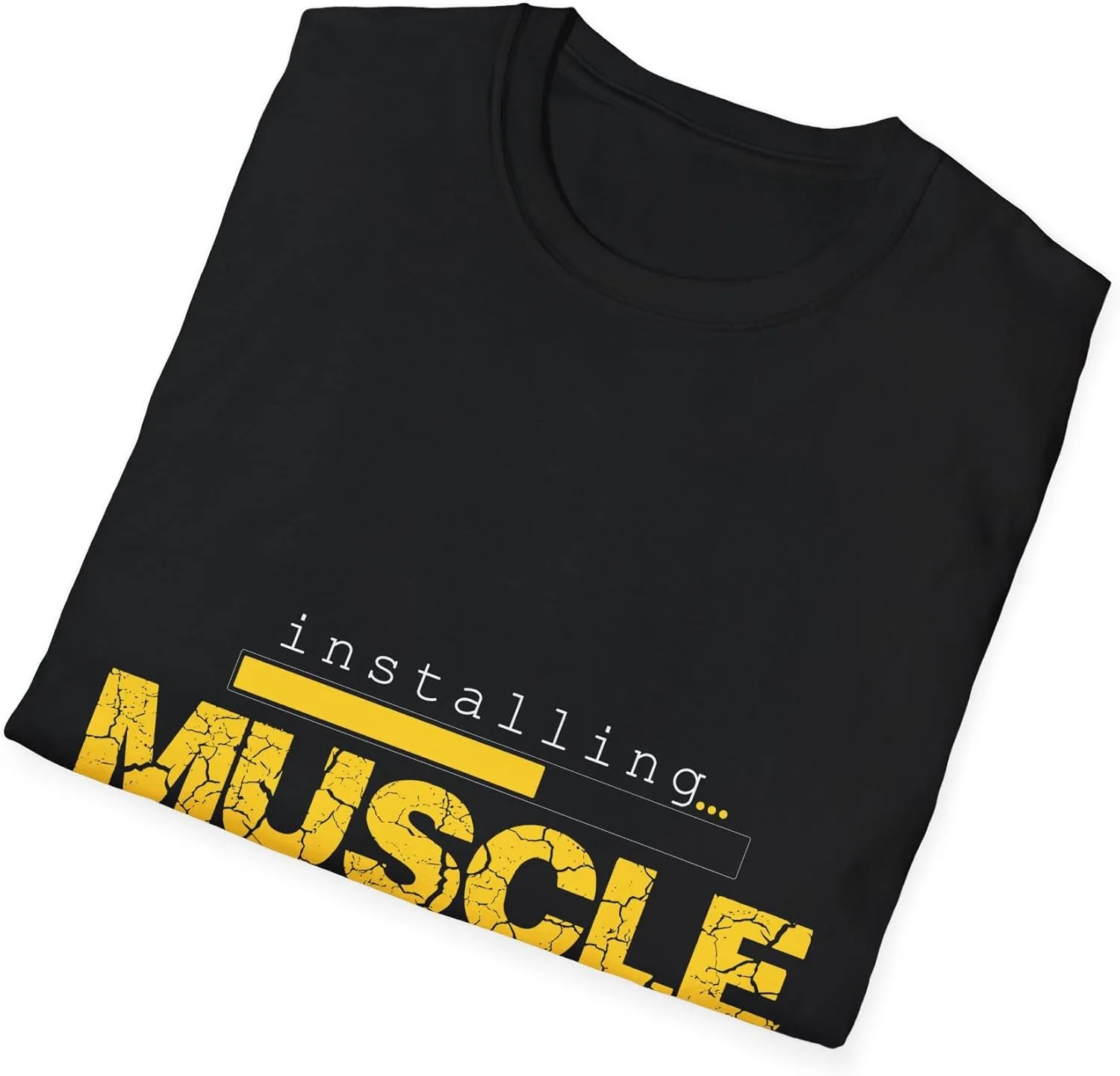 Футболка с принтом "Installing Muscle Please Wait" — фото 4