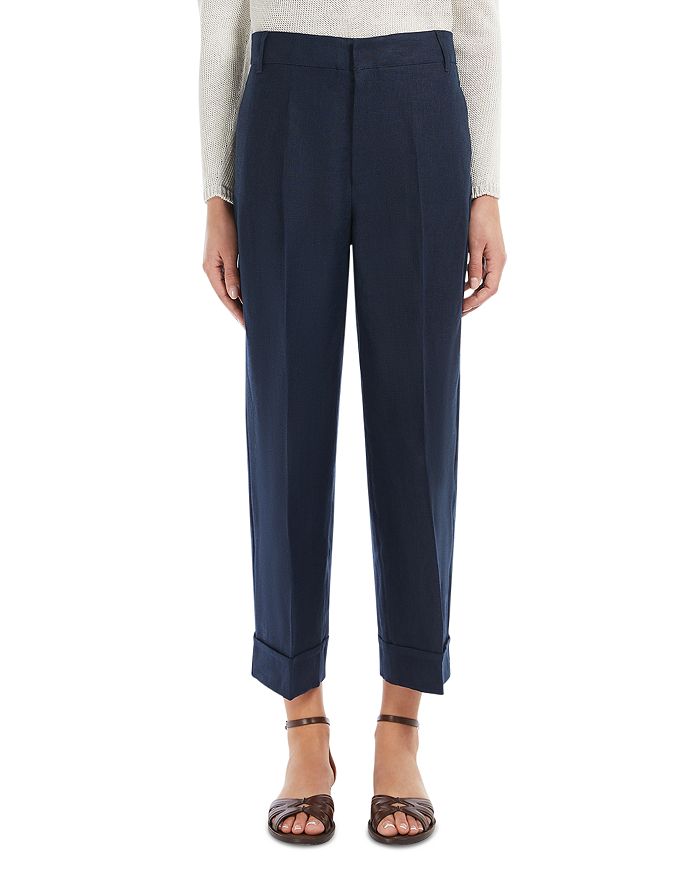 

Брюки Anselmo с прямыми штанинами Max Mara, синий