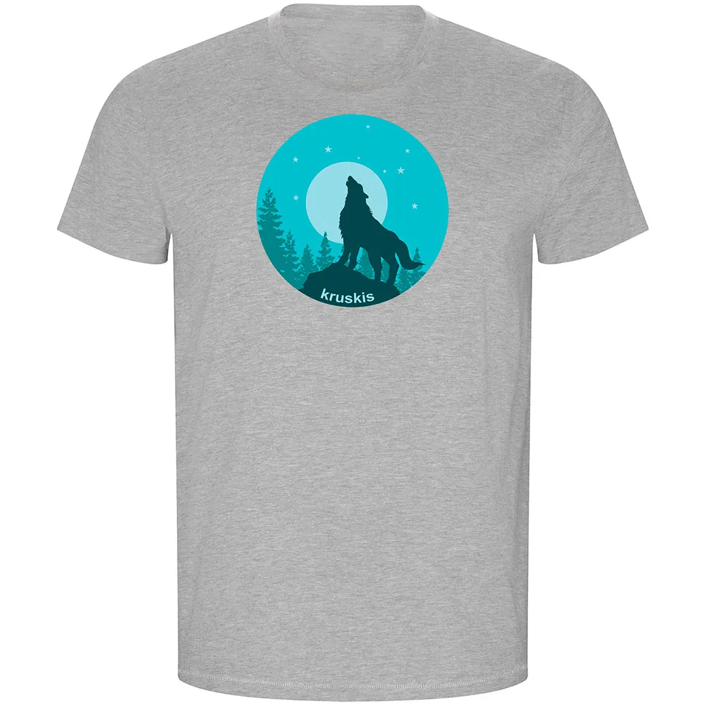 

Футболка с коротким рукавом Kruskis Wolf Night ECO, серый