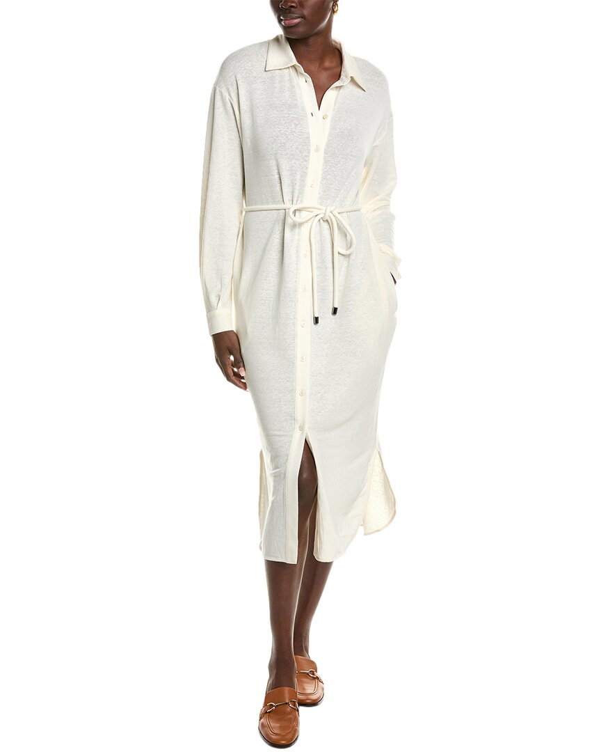 

Платье-рубашка из льняной смеси Max Mara Leisure Bormida, белый