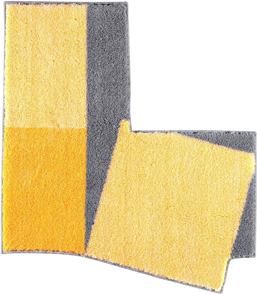 

Базовый коврик для ванной Grund полукруглый (50х80 см), желто-серый