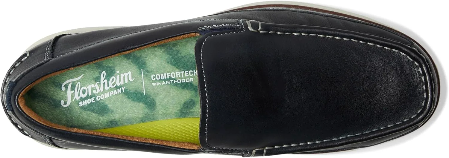 Мужские мокасины Florsheim Tropics Moc Toe Venetian Slip on, темно-синий — фото 3