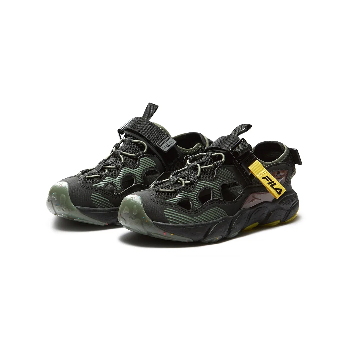 Сандалии SEASON FSW Low top Black/Beetle Green детские FILA KIDS — фото 4