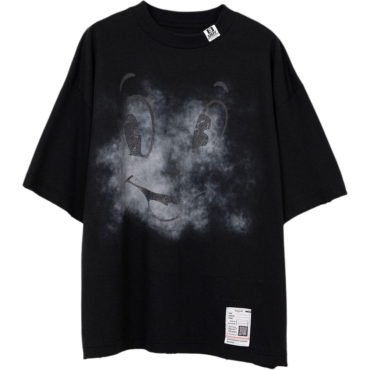 

Футболка с принтом Maison Mihara Yasuhiro, черный