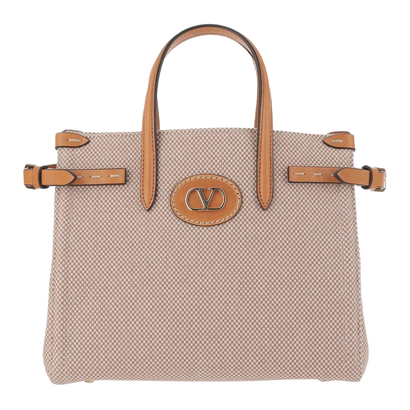 

Valentino Хлопковая сумка-шоппер через плечо маленький размер светло-коричневый