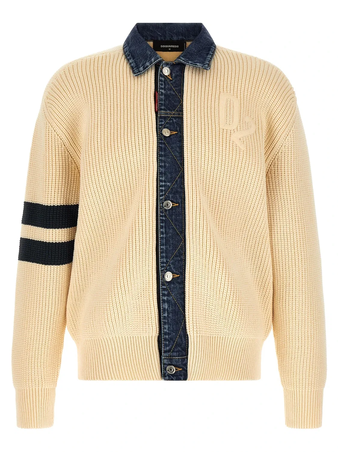 Кардиган 'Denim Mix D2' DSQUARED2, бежевый