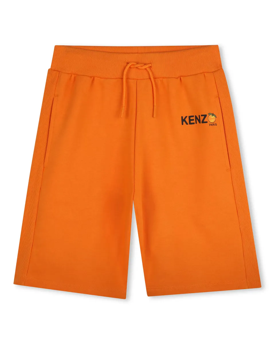 

Baby boy бермудские шорты оранжевого хлопкового цвета Kenzo Kids, оранжевый
