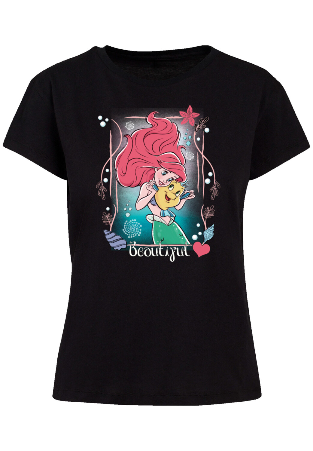 

Футболка F4NT4STIC Ladies Box Tee Disney Princesses Ariel Beautiful, черный