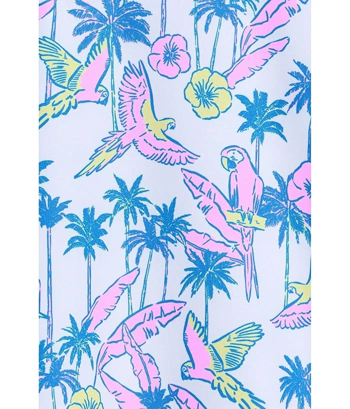Повседневная рубашка-поло с принтом Flock Party Chubbies Kids, Optic White/Pattern Based — фото 3