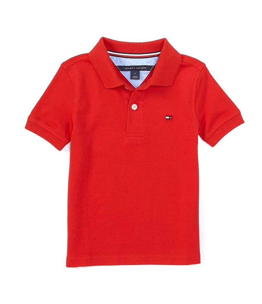 

Рубашка-поло Ivy с короткими рукавами Tommy Hilfiger Little Boys 2T-7, красный