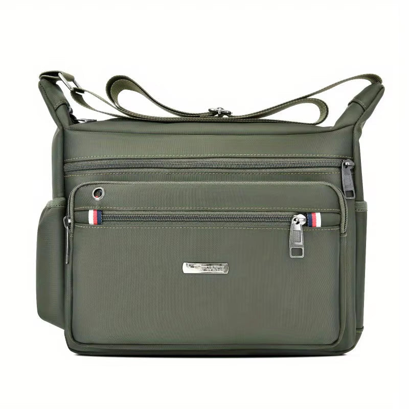 

Вместительная повседневная сумка через плечо из ткани Оксфорд - универсальная легкая сумка на плечо для путешествий PUANTI, зеленый