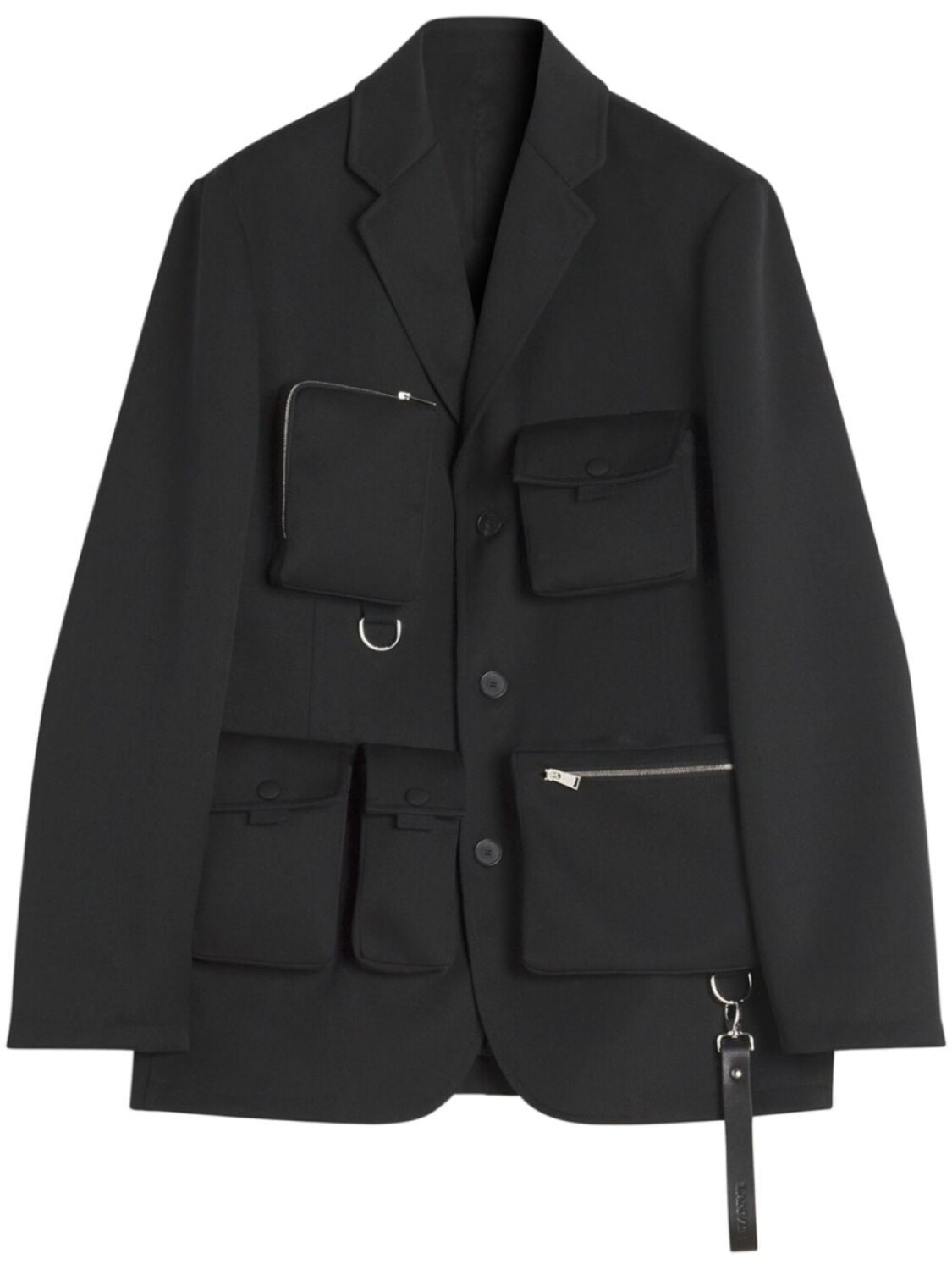 

Lanvin однобортный блейзер, черный