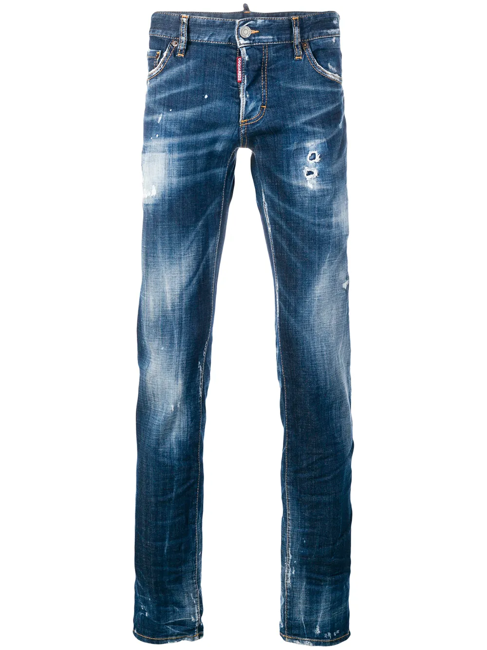 

Джинсы с эффектом потертости DSQUARED2, синий