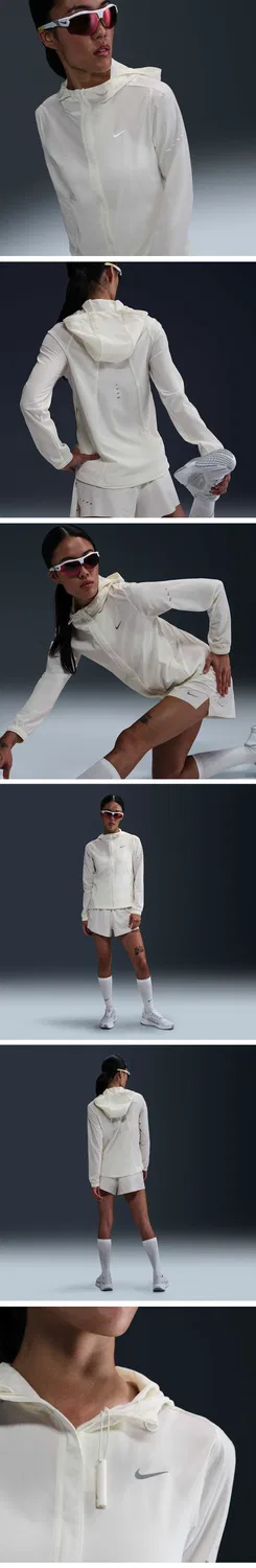Женская упаковываемая беговая куртка Swift Repel цвета "парус" от Nike — фото 2