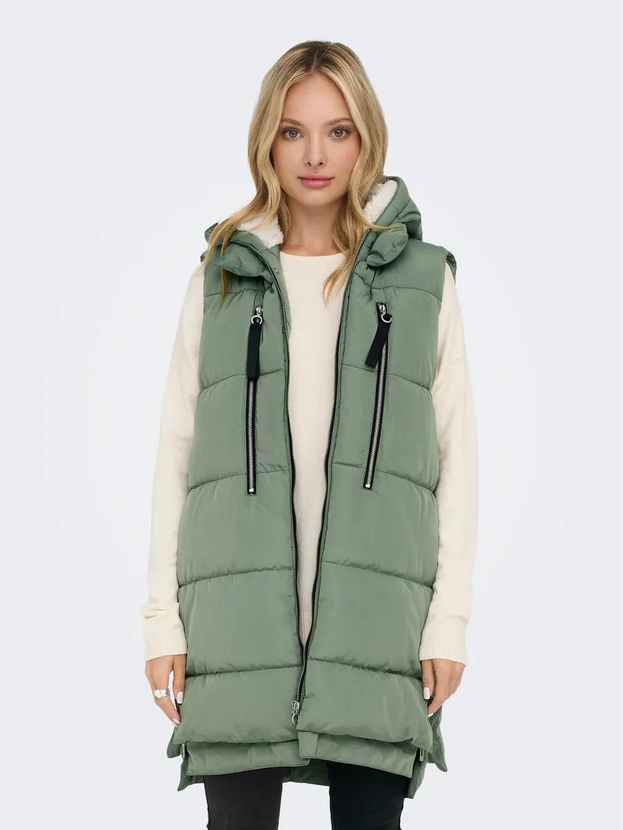 

Only стеганый жилет "ONLNEWNORA PUFFER WAISTCOAT CC OTW", цвет Sea Spray