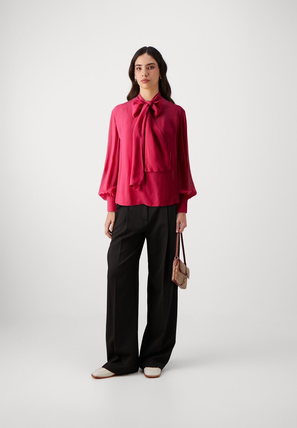 

Блуза BOW BLOUSE KARL LAGERFELD, красный