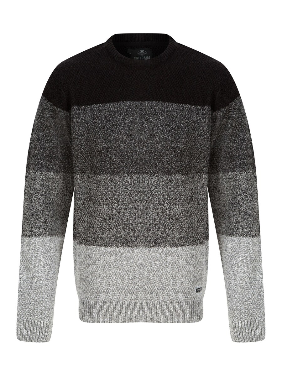 

Свитер Threadbare Aeron, цвет Light grey/mottled grey/Black/mottled black